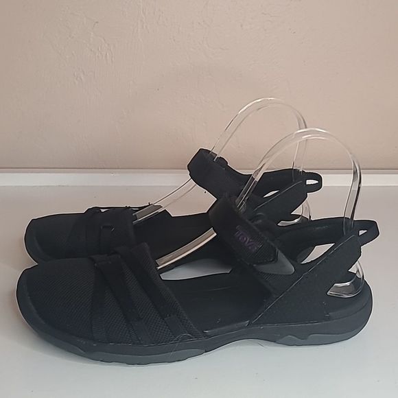 Teva 85 WOMEN'S TIRRA Close Toed Sandal Black Size 7M - Picture 3 of 12